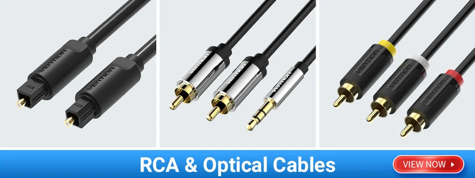 Vention Digital Optical Audio Cable Toslink Coaxial Cable in USA.