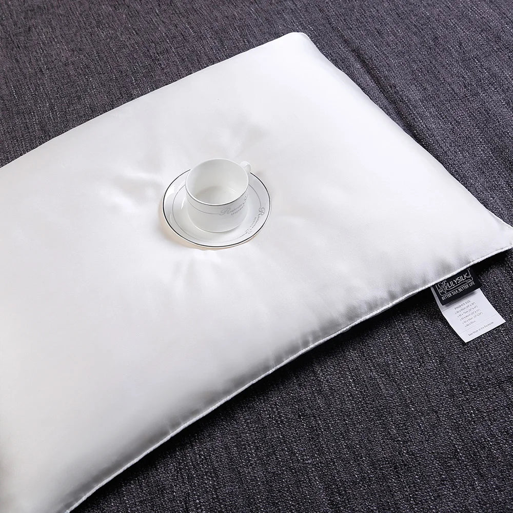 LILYSILK 100 Silk Filled Pillow Silk Shell Pure Natural Filling