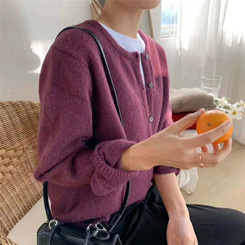 Cashmere Sweater Cardigan Women Single Breasted in USA