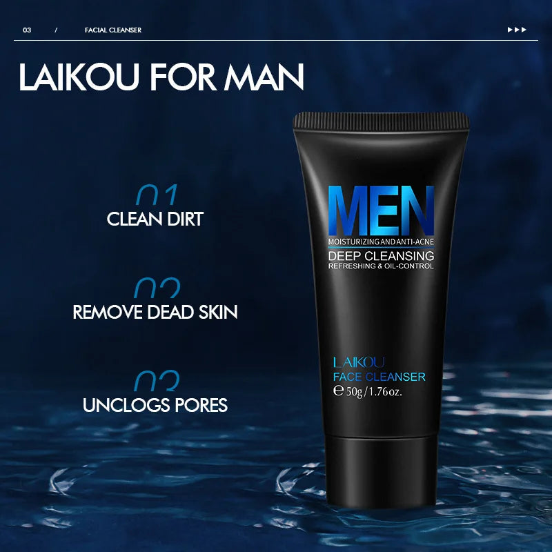 LAIKOU Men Facial Cleanser Face Washing Moisturizing in USA