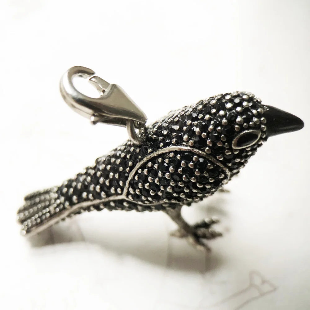 Pendant Black Raven Rabe,2019 Fashion Jewelry 925 Sterling Silver Euro