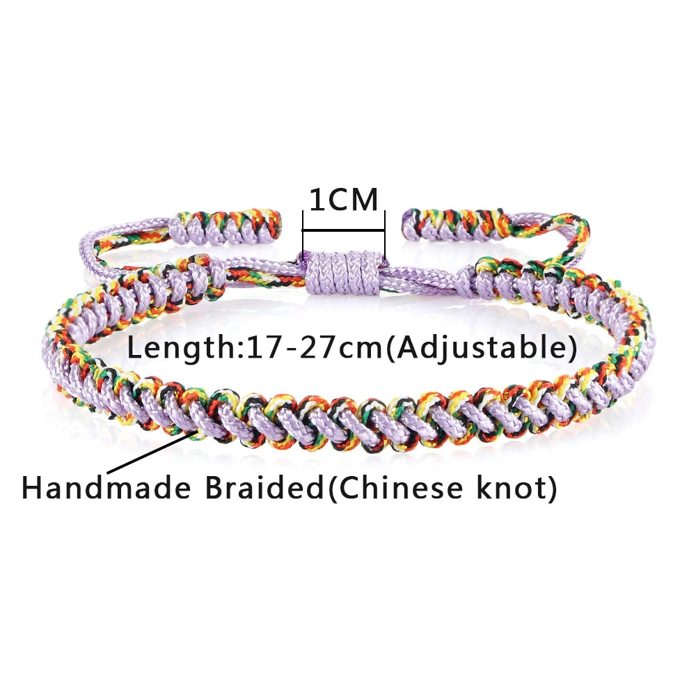 Handmade Braided Bracelets Tibetan Buddhist Lucky in USA.