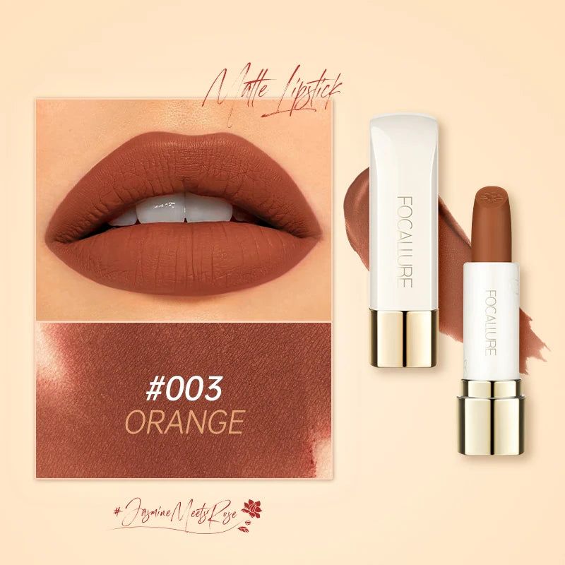 FOCALLURE Natural Matte Lipstick Waterproof Long-lasting in USA