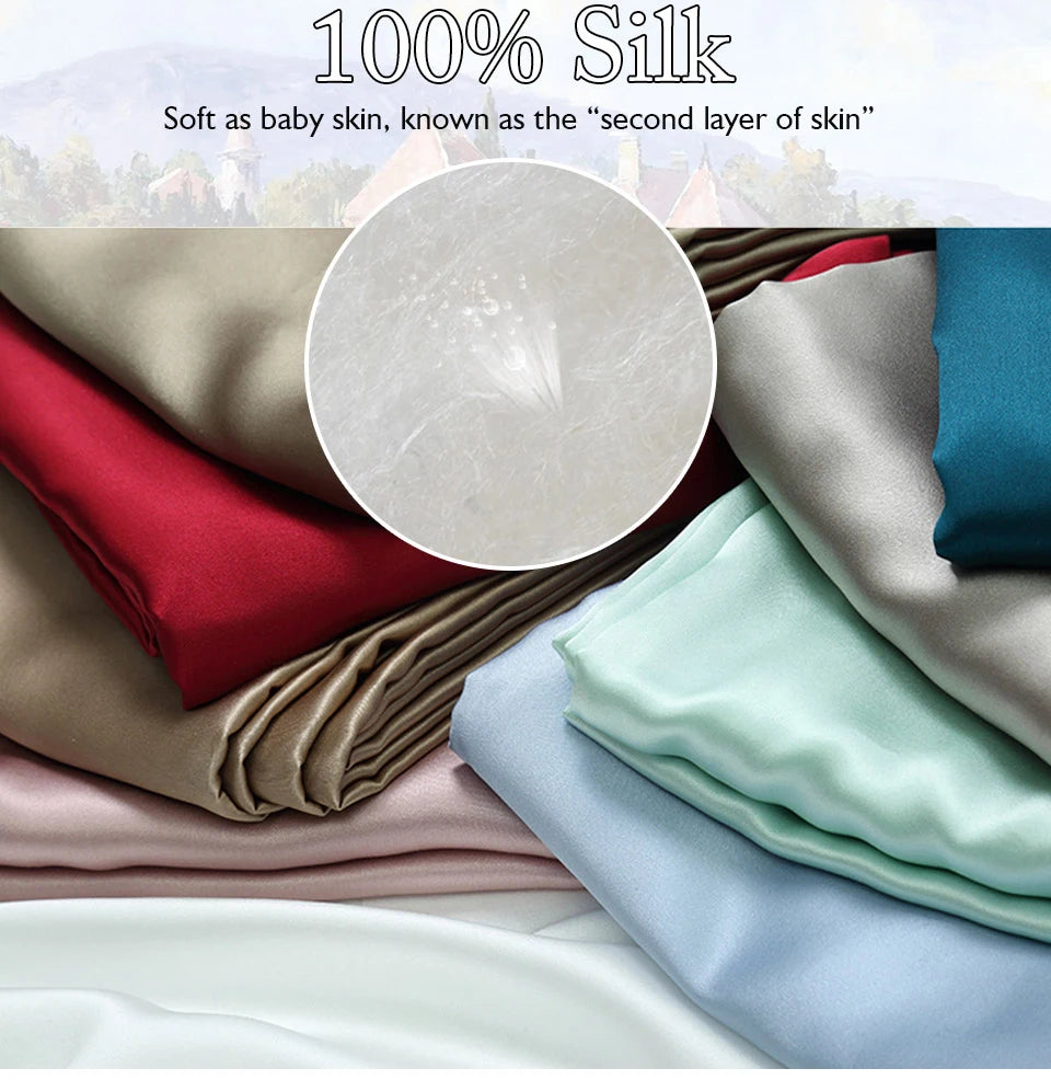 LILYSILK Silk Fitted Sheet deep Pure Mulberry Silk momme in USA