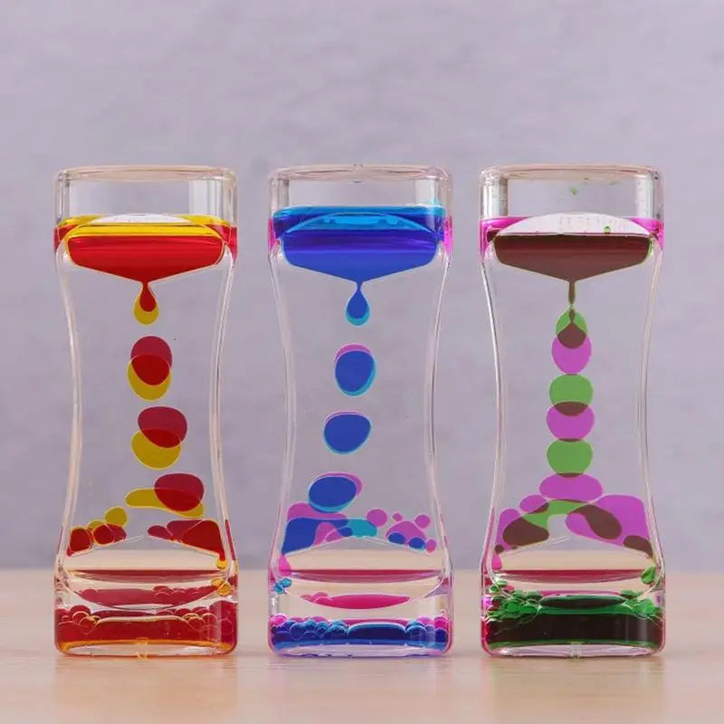 Autistic Sensory Toys Liquid Motion Bubbler Timer Colorful in USA