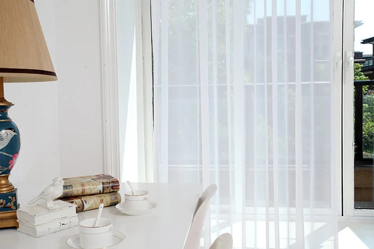 Mordern Simple Sheer Window Curtains Tulle Modern Voile Curtain IN USA.