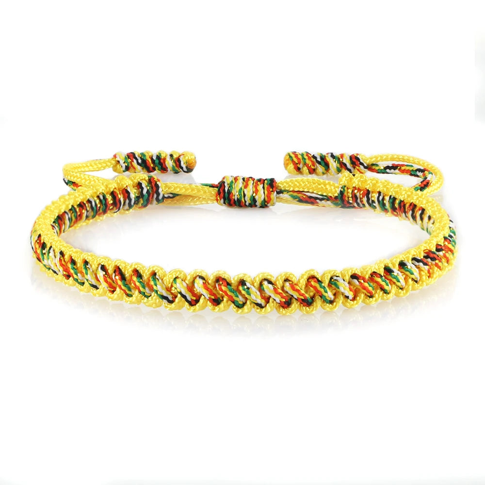 Handmade Braided Bracelets Tibetan Buddhist Lucky in USA.