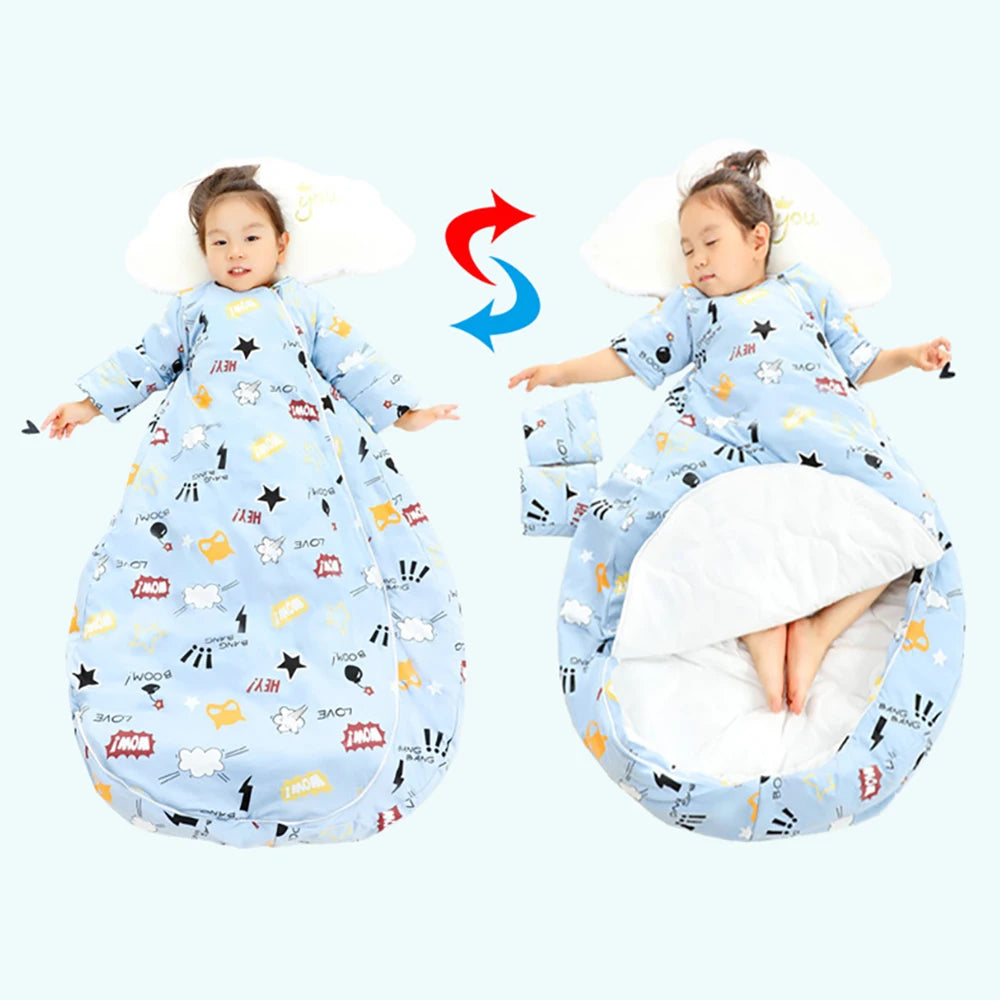 Baby Sleeping Bag Winter Thick Detachable Sleeves in USA