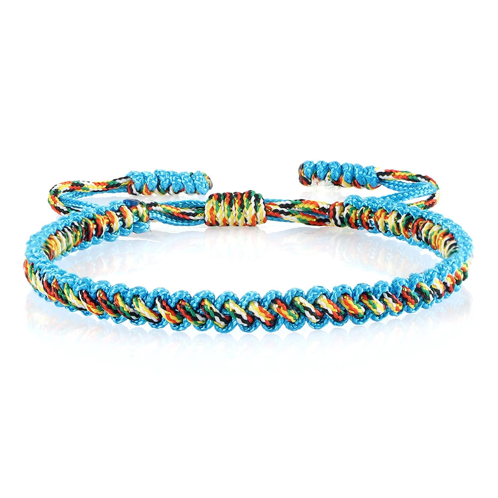 Handmade Braided Bracelets Tibetan Buddhist Lucky in USA.