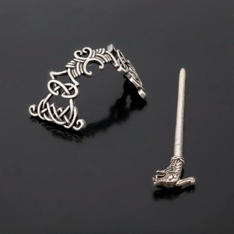 Viking Hairpin Celtics Knots Crown Vintage Metal Hair Stick Runes in USA