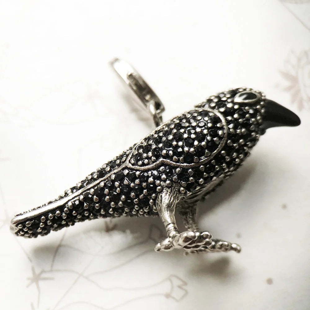 Pendant Black Raven Rabe,2019 Fashion Jewelry 925 Sterling Silver Euro