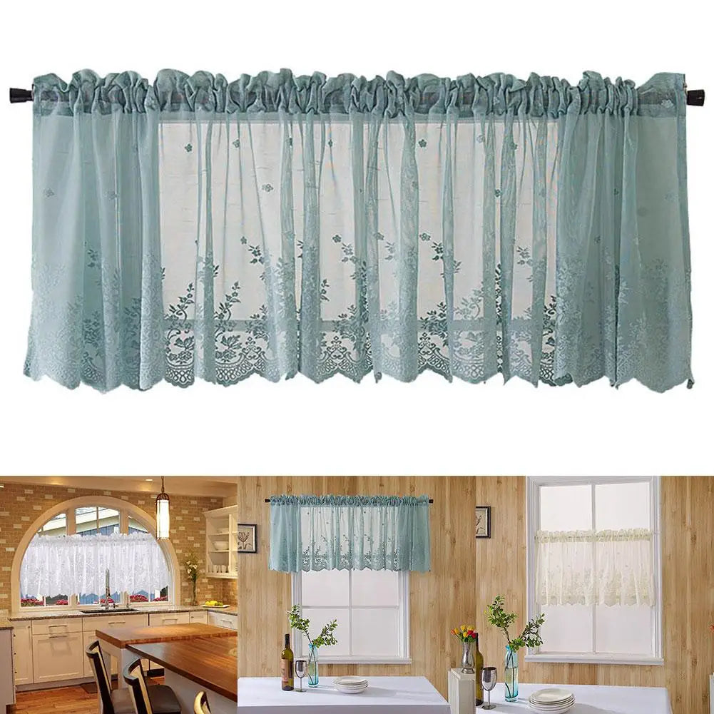 Modern Lace Jacquard Window Curtain Valance Lace in USA