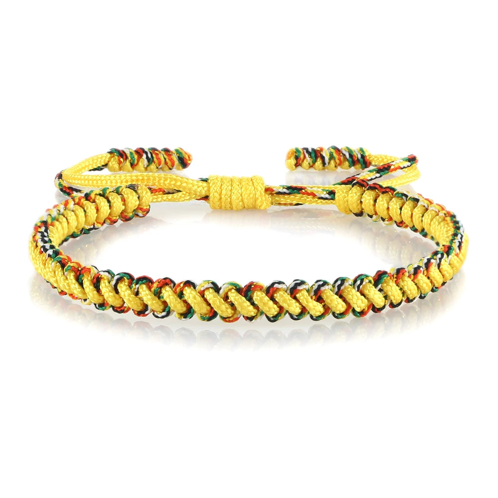 Handmade Braided Bracelets Tibetan Buddhist Lucky in USA.