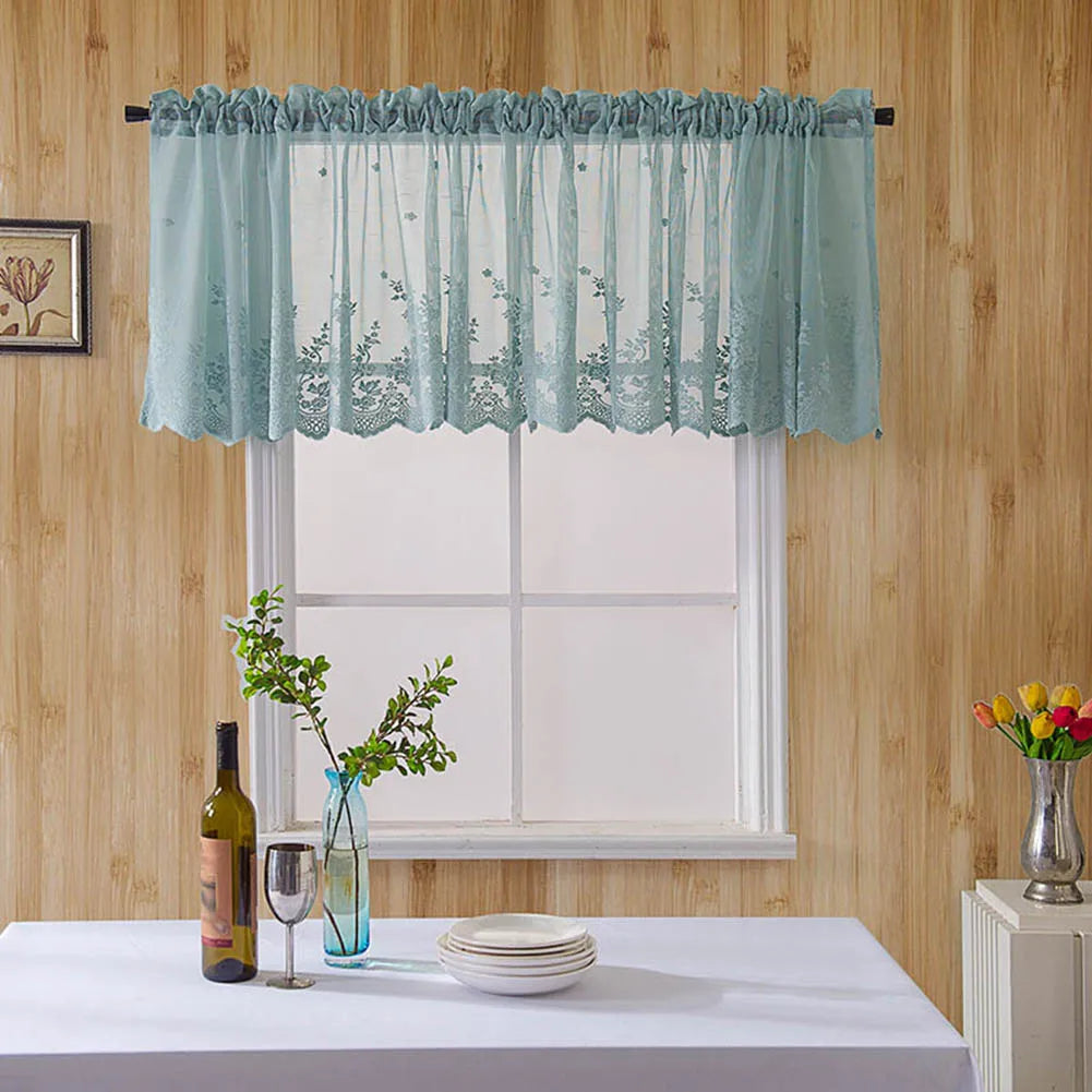 Modern Lace Jacquard Window Curtain Valance Lace in USA