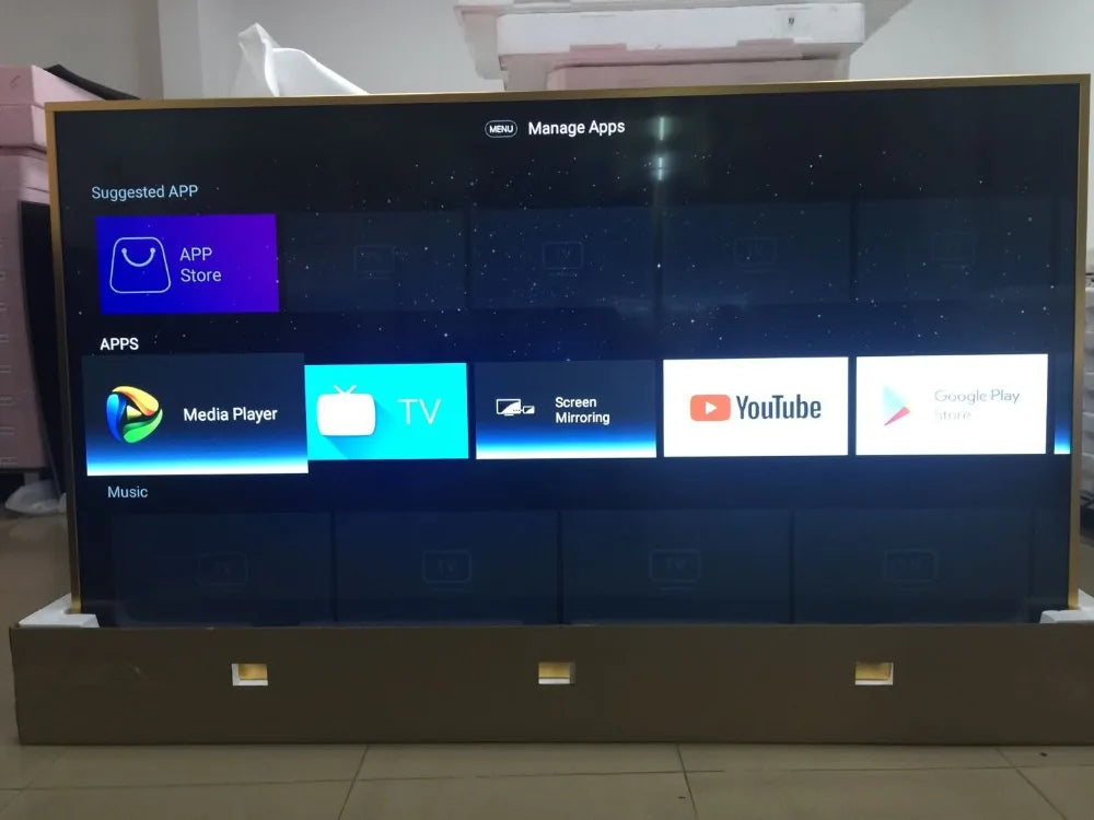 television of multi language wifi TV Android in USA.