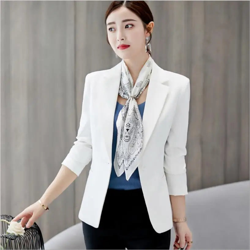 Black Women Blazer Formal Slim Blazers Lady Office Work in USA