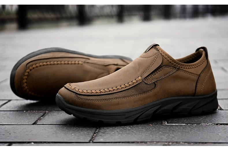 New Fashion Handmade Retro Leisure Loafers Men in USA