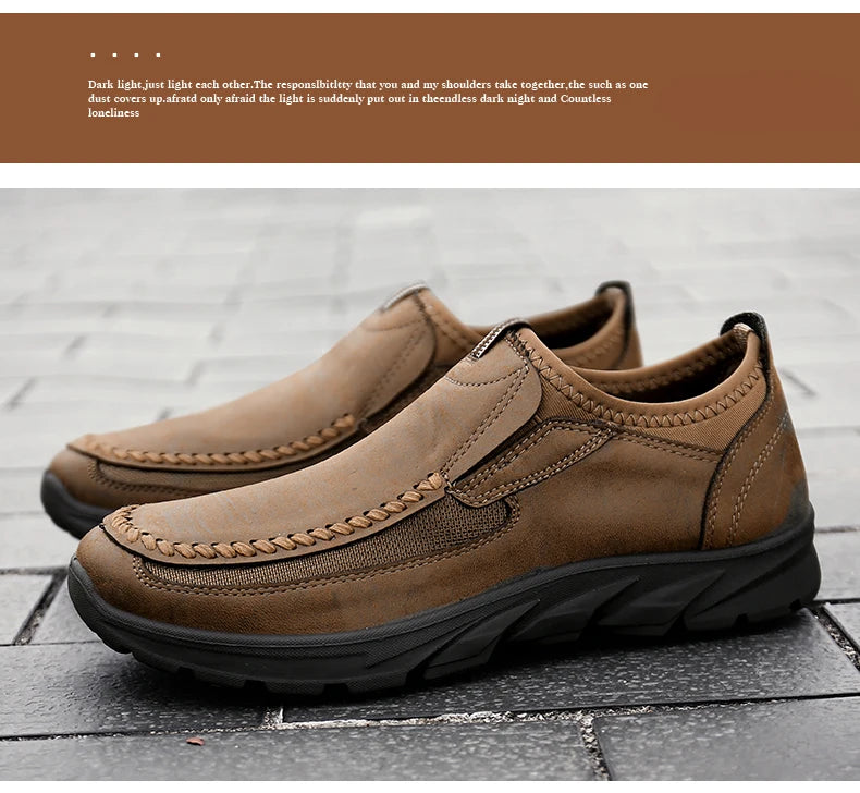 New Fashion Handmade Retro Leisure Loafers Men in USA