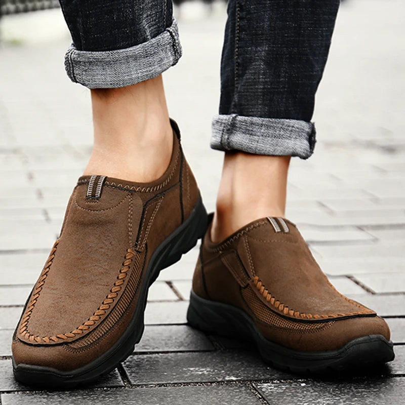 New Fashion Handmade Retro Leisure Loafers Men in USA