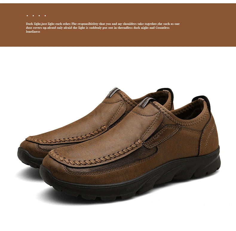 New Fashion Handmade Retro Leisure Loafers Men in USA