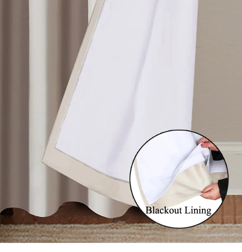 MAKEHOME White Colors Thermal Blackout Lining Curtains in USA