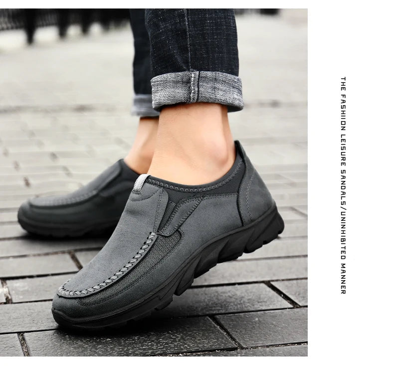 New Fashion Handmade Retro Leisure Loafers Men in USA