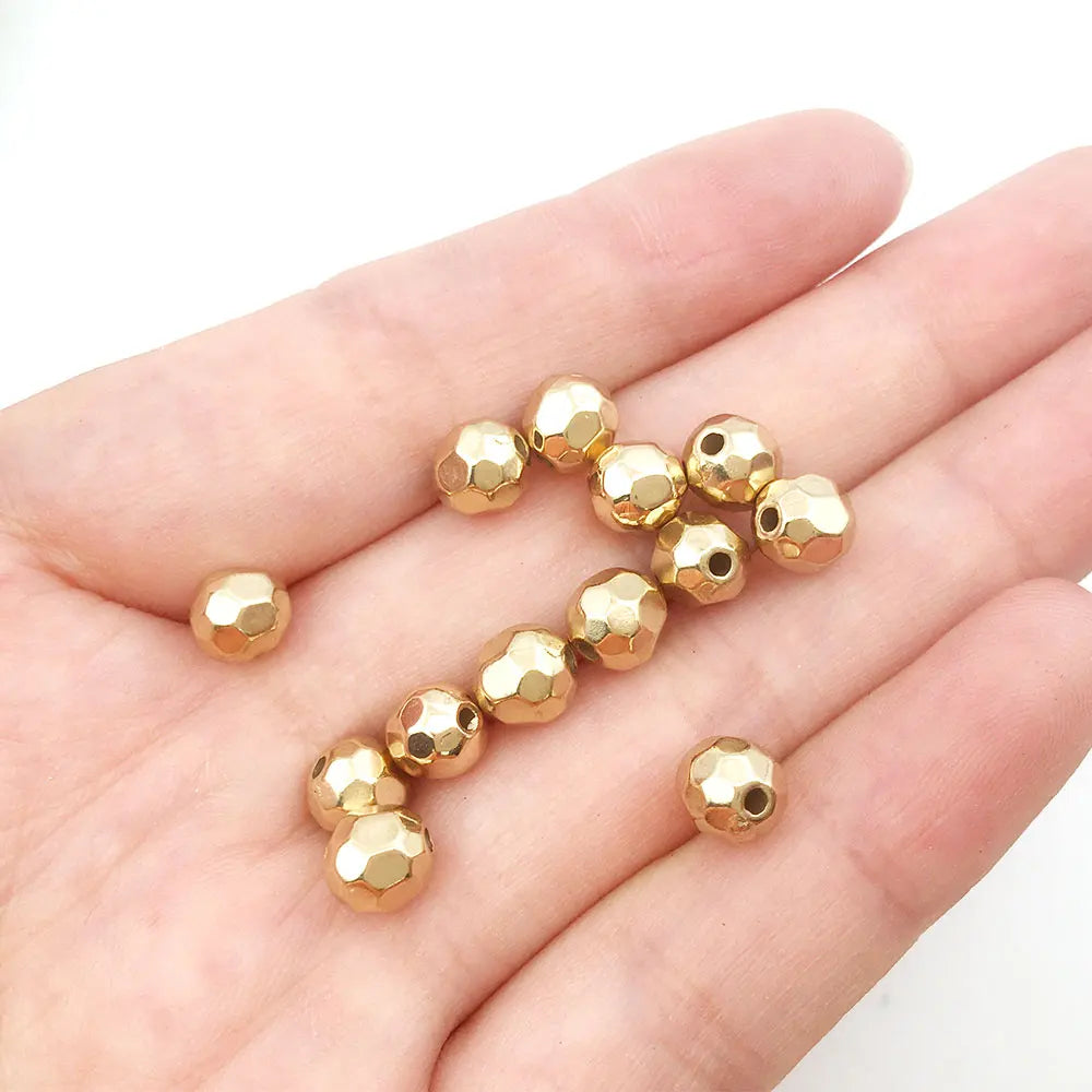 Golden Spacer Round Beads Star Heart Spacer in USA.