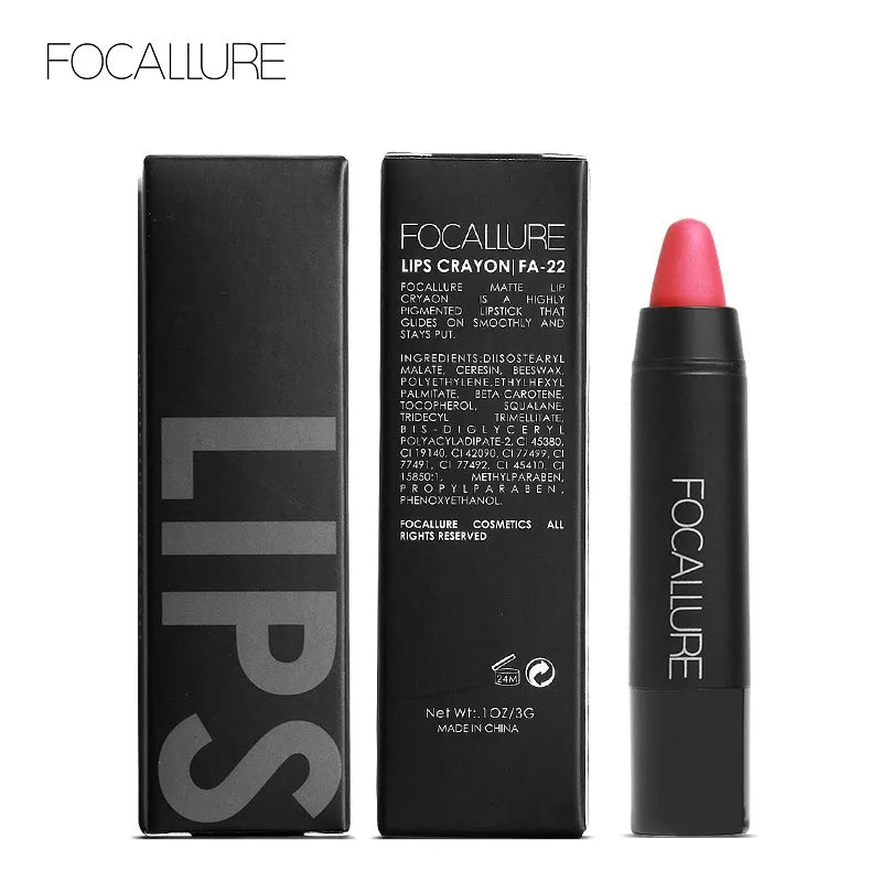 FOCALLURE Colors Matte Lipstick Long Lasting Waterproof Sexy in USA