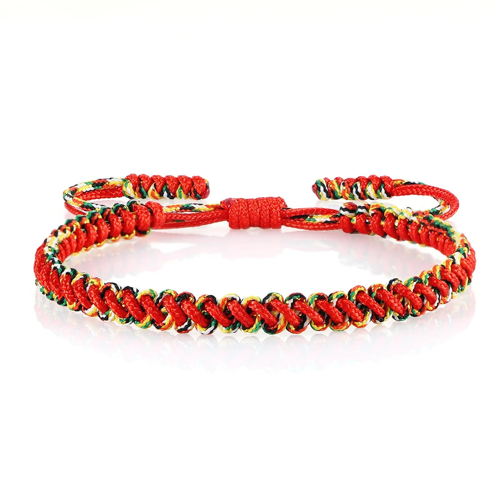 Handmade Braided Bracelets Tibetan Buddhist Lucky in USA.