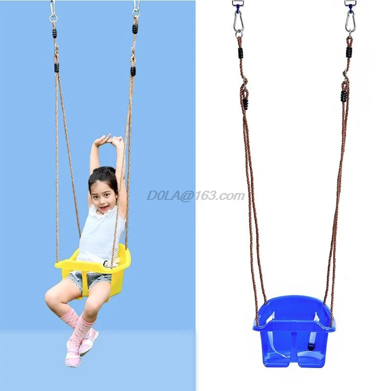 Rope Swing Seat With Rope & Mounting Rings Kids Baby Kids Toddler Plas