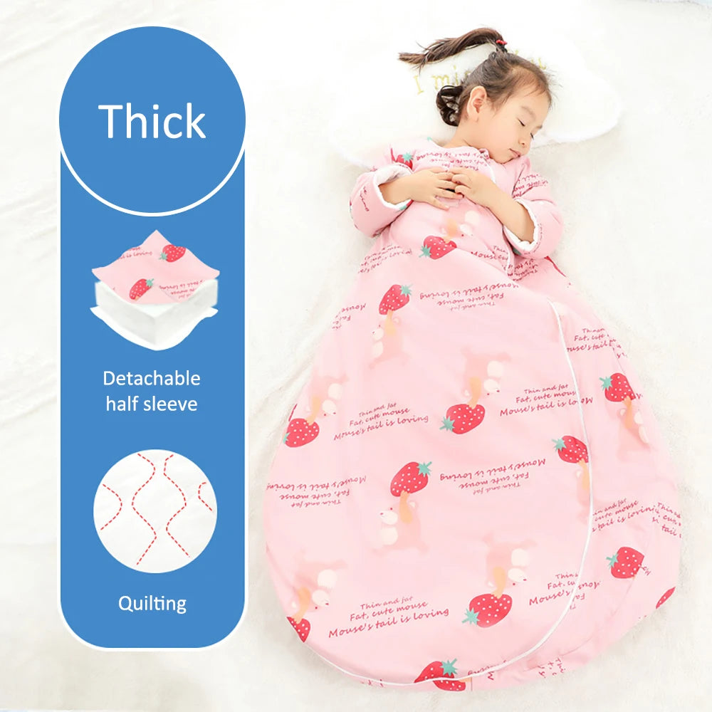 Baby Sleeping Bag Winter Thick Detachable Sleeves in USA