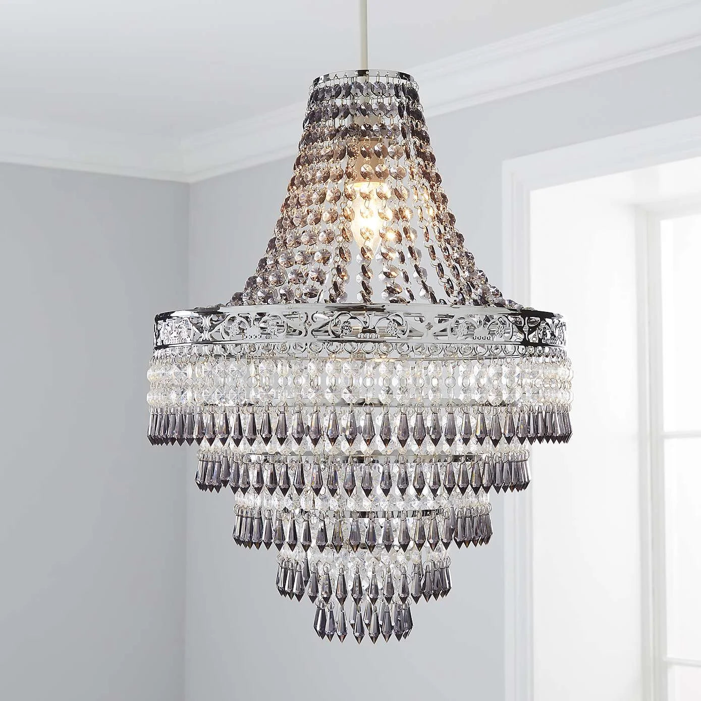 Blenheim Plastic Large Acrylic Chandelier Shade Easy IN USA.