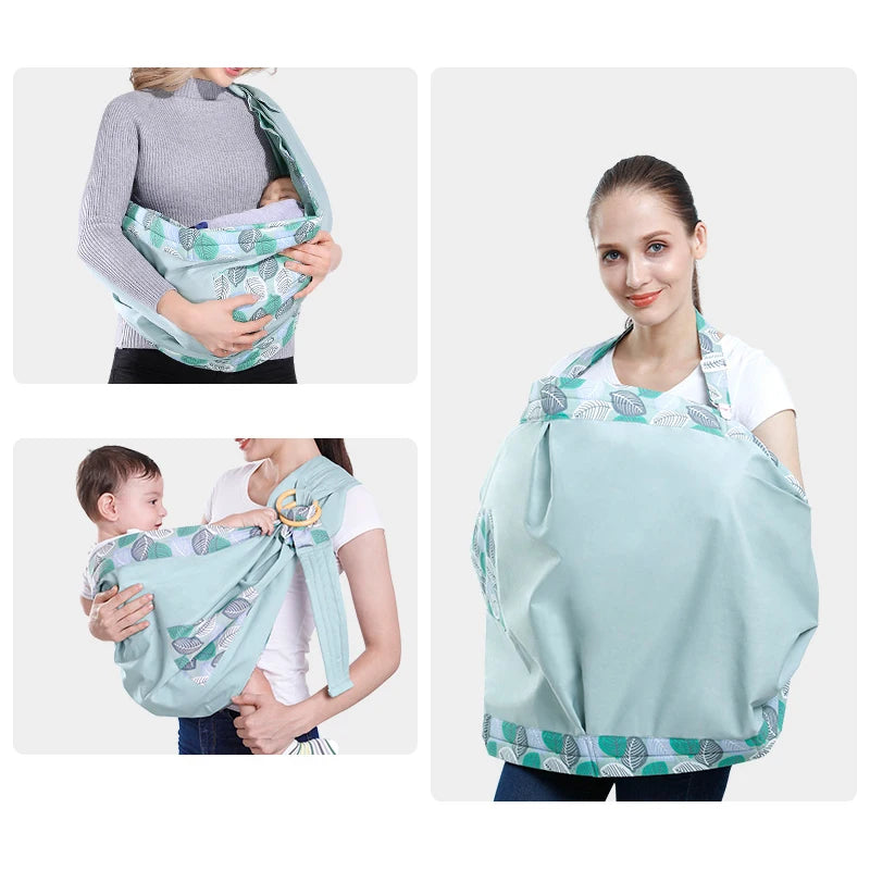 Baby Wrap Newborn Sling Dual Use Infant Nursing Cover Carrier in USA