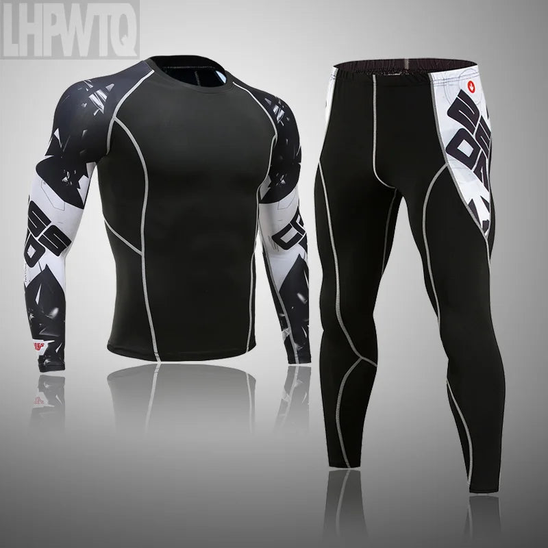 Men's Sports Suit MMA rashgard male Quick drying Sportswear in USA