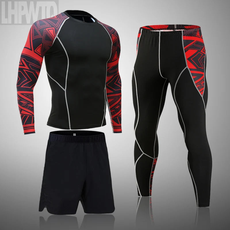 Men's Sports Suit MMA rashgard male Quick drying Sportswear in USA