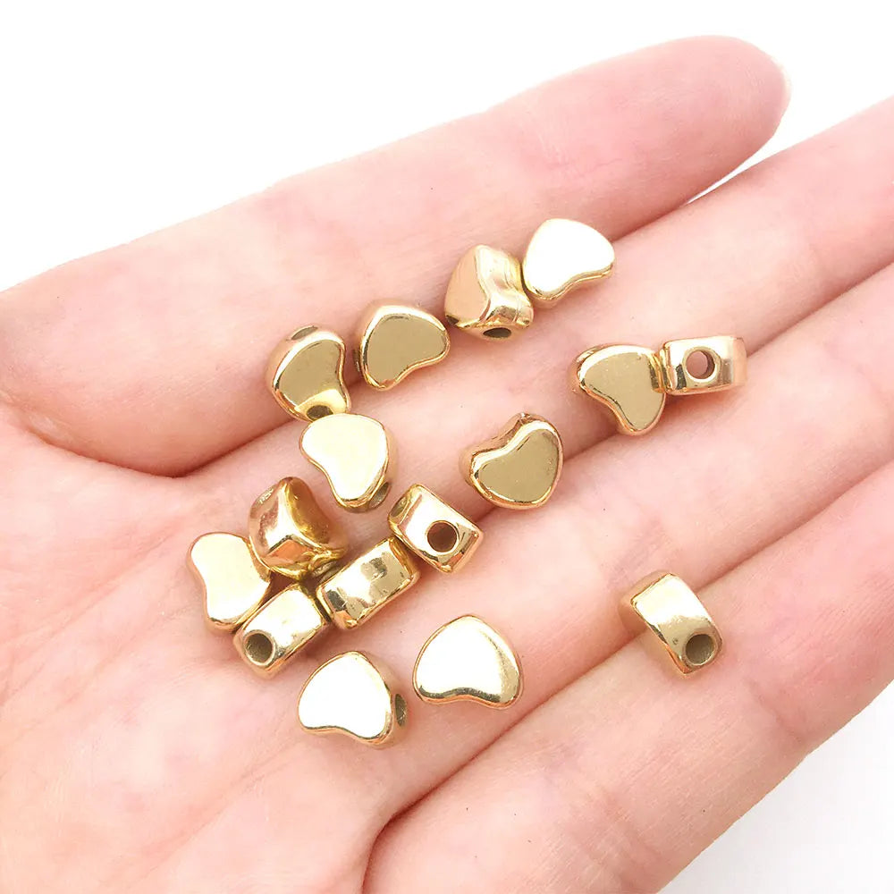 Golden Spacer Round Beads Star Heart Spacer in USA.