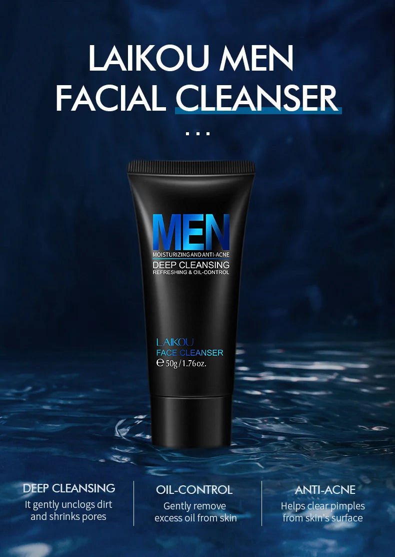 LAIKOU Men Facial Cleanser Face Washing Moisturizing in USA