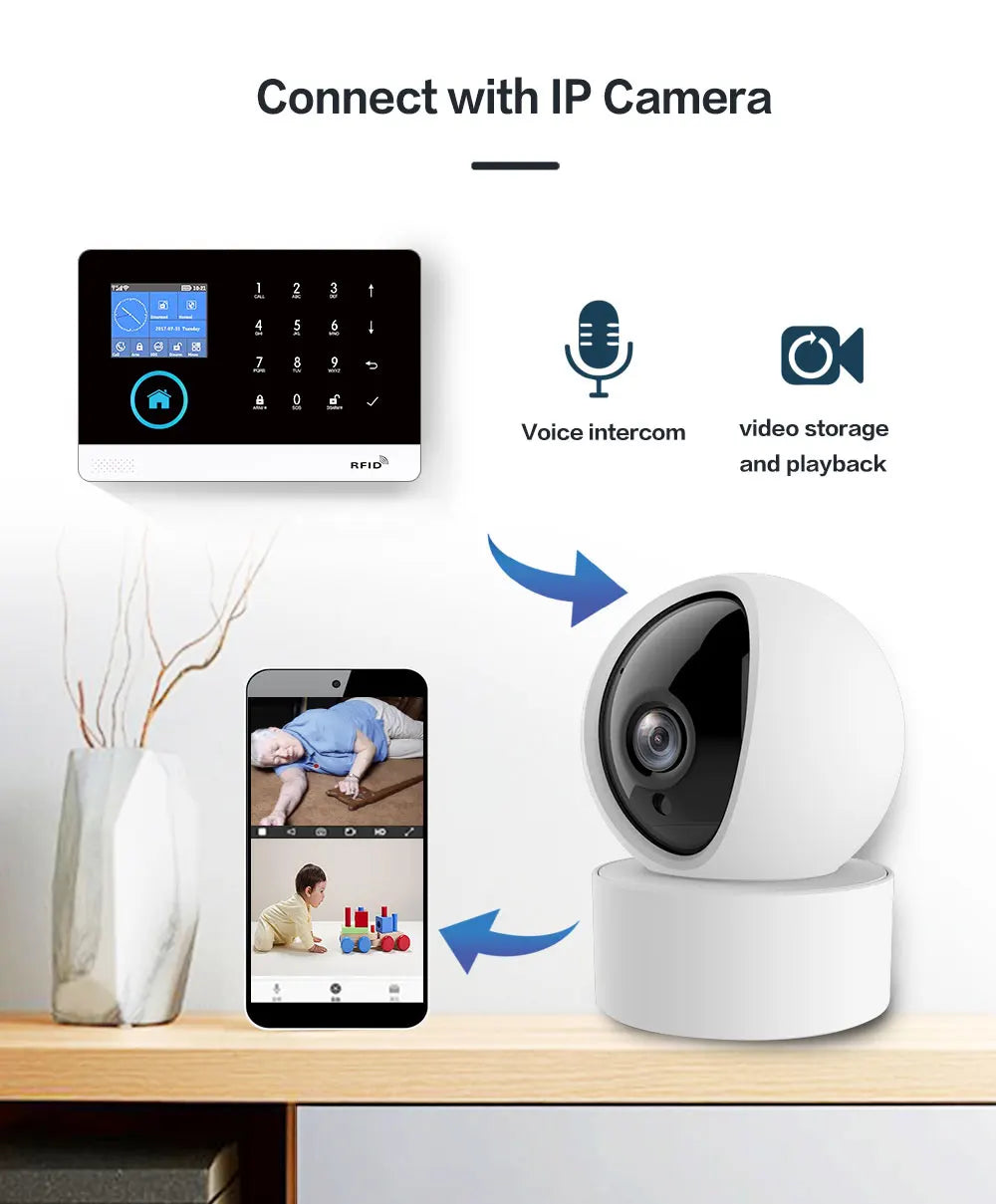 Alarm System Home Burglar Securty House App Control in USA.