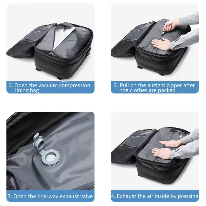 Air Tight Bags Valve Vacuum Compression Backpack in USA