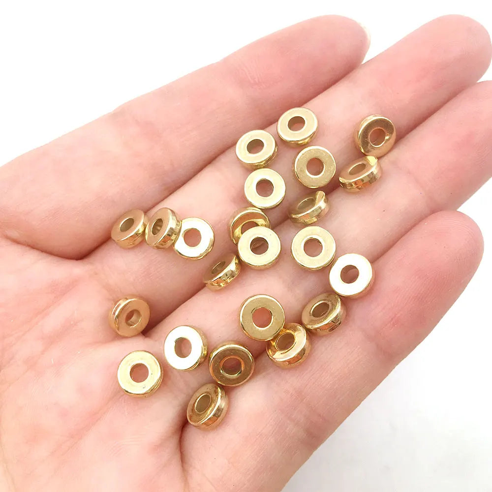 Golden Spacer Round Beads Star Heart Spacer in USA.