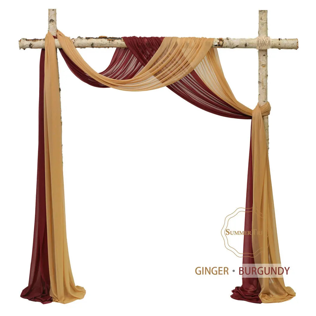 Meters Wedding Sheer Arch Decor Drapes Chiffon IN USA.