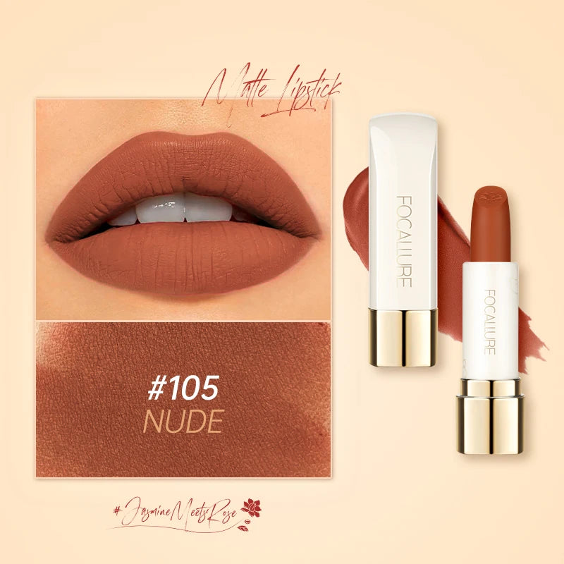 FOCALLURE Natural Matte Lipstick Waterproof Long-lasting in USA