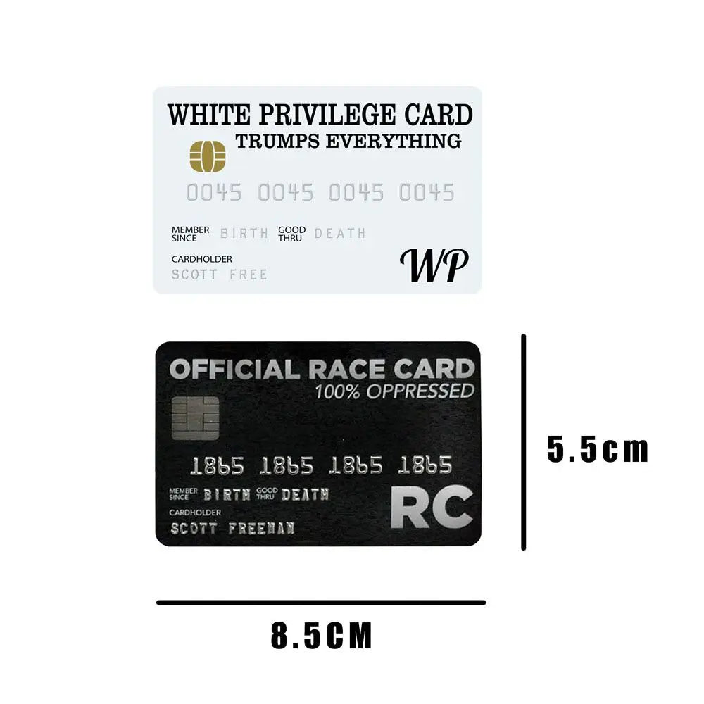 White Privilege Card Credit Card Trumps Everything Official in USA