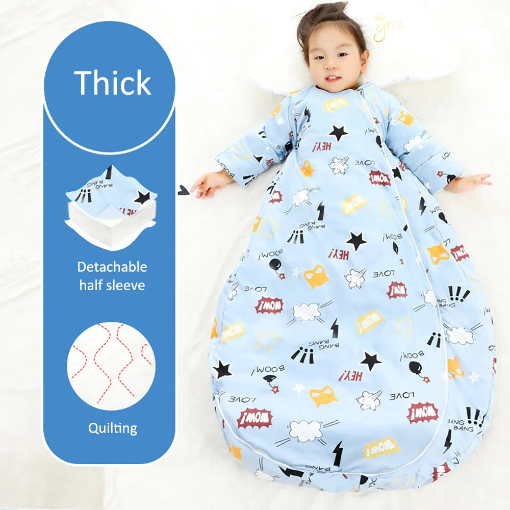 Baby Sleeping Bag Winter Thick Detachable Sleeves in USA