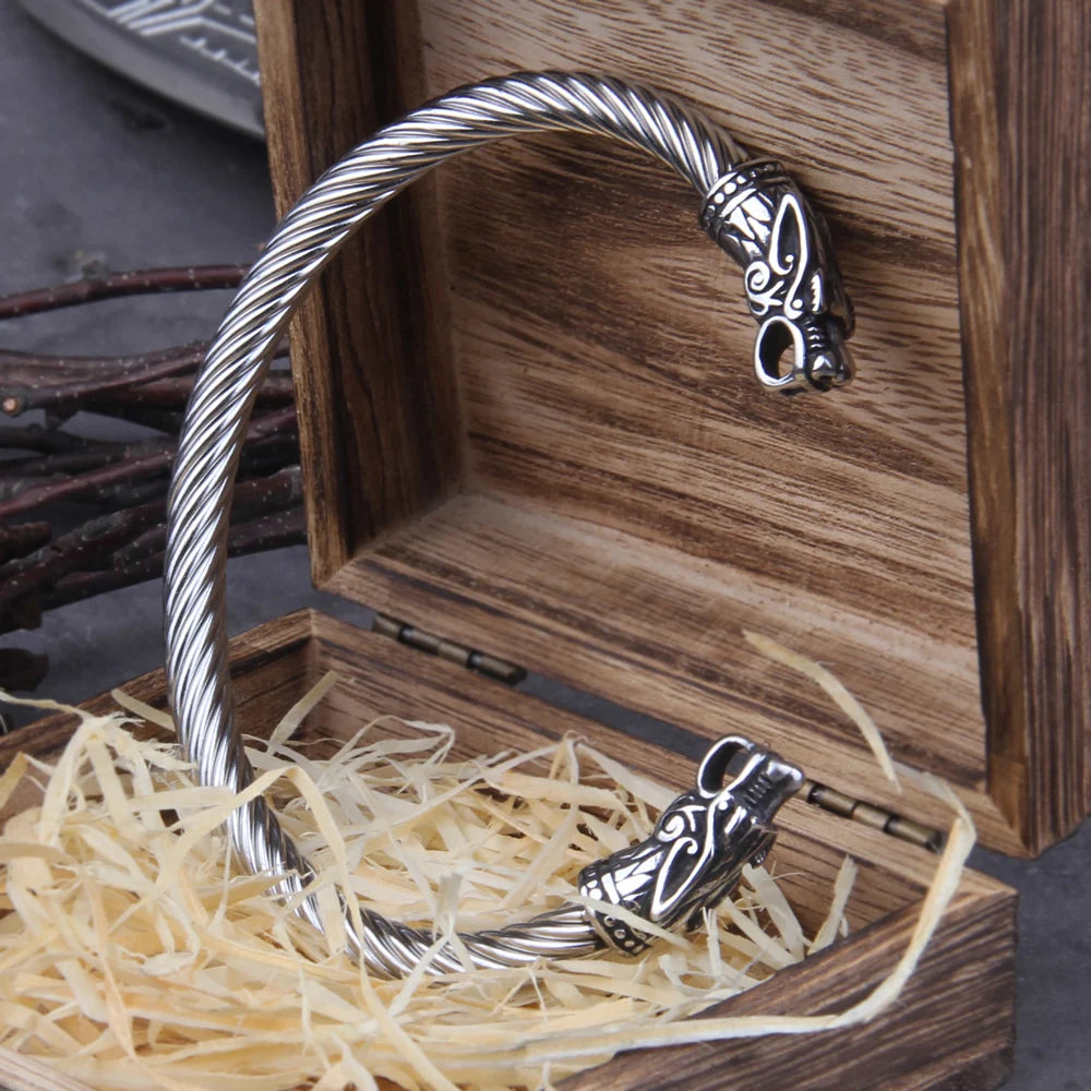 Stainless Steel Nordic Viking Norse Dragon Bracelet in USA