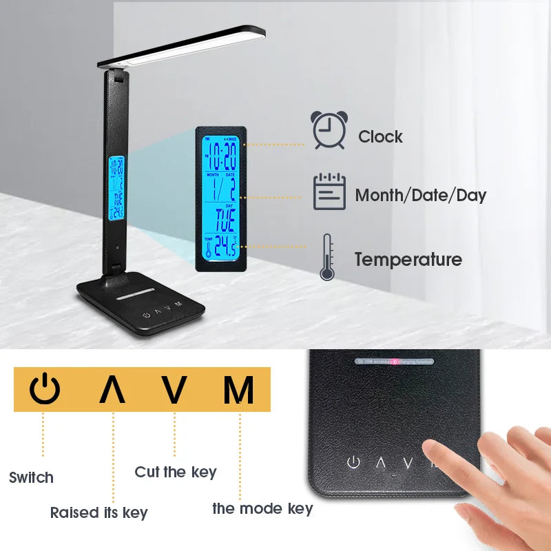 LAOPAO QI Wireless Charging LED Desk Lamp in USA.