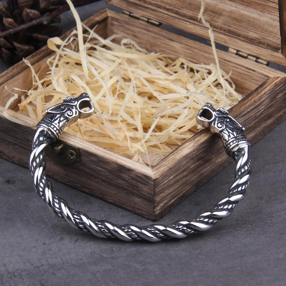 Stainless Steel Nordic Viking Norse Dragon Bracelet in USA