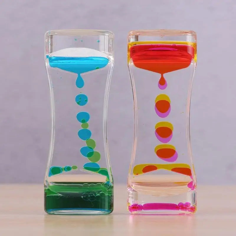 Autistic Sensory Toys Liquid Motion Bubbler Timer Colorful in USA