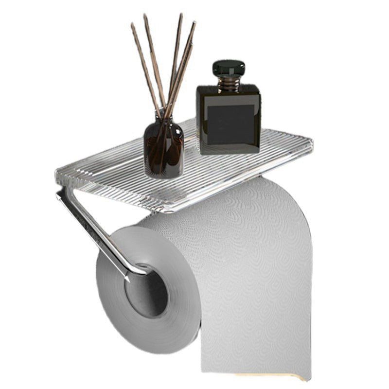 Toilet Paper Holder Wall Mounted Tissue Holder No-Punch Roll