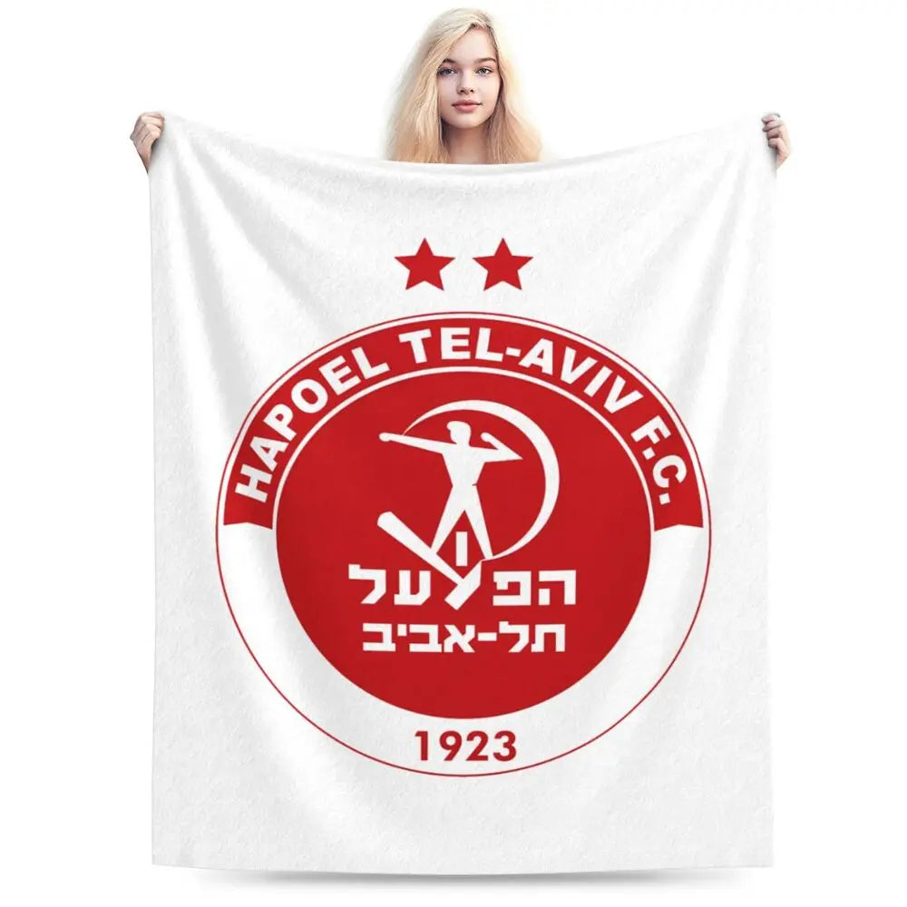 Hapoel Aviv Flannel Throw Blanket Warm Bed Blanket in USA.